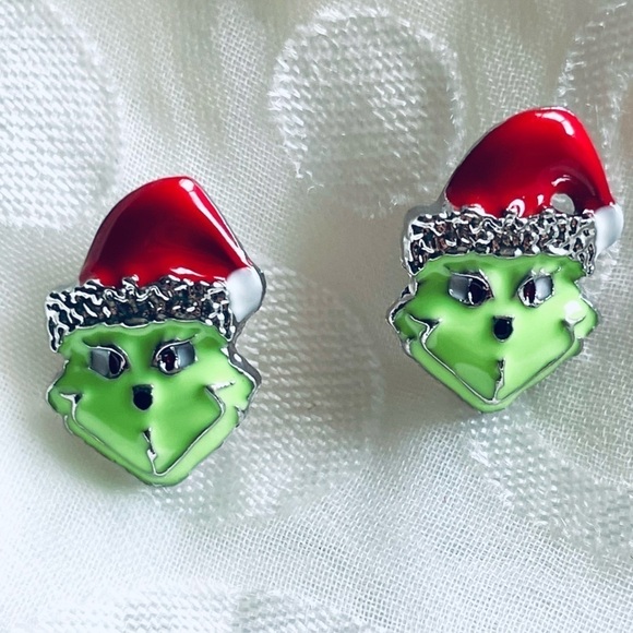 NWOT The Grinch Stud Earrings, Holiday parties, Festive events & Christmas - Picture 9 of 14